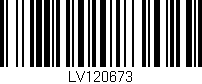 Código de barras (EAN, GTIN, SKU, ISBN): 'LV120673'