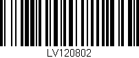 Código de barras (EAN, GTIN, SKU, ISBN): 'LV120802'