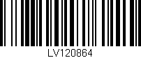 Código de barras (EAN, GTIN, SKU, ISBN): 'LV120864'