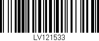 Código de barras (EAN, GTIN, SKU, ISBN): 'LV121533'
