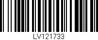 Código de barras (EAN, GTIN, SKU, ISBN): 'LV121733'