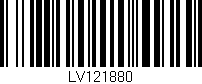 Código de barras (EAN, GTIN, SKU, ISBN): 'LV121880'