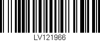Código de barras (EAN, GTIN, SKU, ISBN): 'LV121966'
