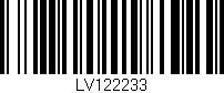 Código de barras (EAN, GTIN, SKU, ISBN): 'LV122233'