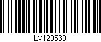 Código de barras (EAN, GTIN, SKU, ISBN): 'LV123568'