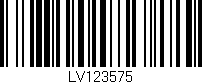 Código de barras (EAN, GTIN, SKU, ISBN): 'LV123575'