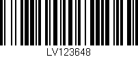 Código de barras (EAN, GTIN, SKU, ISBN): 'LV123648'