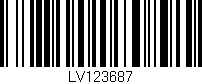 Código de barras (EAN, GTIN, SKU, ISBN): 'LV123687'
