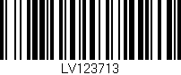 Código de barras (EAN, GTIN, SKU, ISBN): 'LV123713'