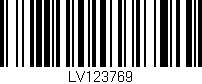Código de barras (EAN, GTIN, SKU, ISBN): 'LV123769'
