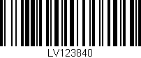 Código de barras (EAN, GTIN, SKU, ISBN): 'LV123840'