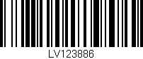 Código de barras (EAN, GTIN, SKU, ISBN): 'LV123886'