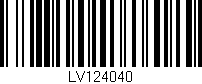 Código de barras (EAN, GTIN, SKU, ISBN): 'LV124040'