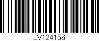 Código de barras (EAN, GTIN, SKU, ISBN): 'LV124156'