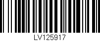 Código de barras (EAN, GTIN, SKU, ISBN): 'LV125917'