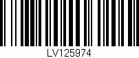 Código de barras (EAN, GTIN, SKU, ISBN): 'LV125974'