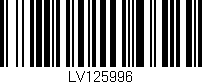 Código de barras (EAN, GTIN, SKU, ISBN): 'LV125996'