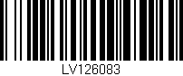 Código de barras (EAN, GTIN, SKU, ISBN): 'LV126083'