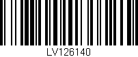 Código de barras (EAN, GTIN, SKU, ISBN): 'LV126140'