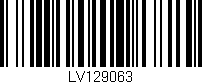 Código de barras (EAN, GTIN, SKU, ISBN): 'LV129063'