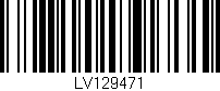 Código de barras (EAN, GTIN, SKU, ISBN): 'LV129471'