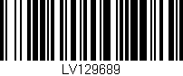 Código de barras (EAN, GTIN, SKU, ISBN): 'LV129689'