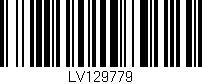 Código de barras (EAN, GTIN, SKU, ISBN): 'LV129779'