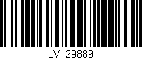 Código de barras (EAN, GTIN, SKU, ISBN): 'LV129889'