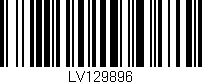 Código de barras (EAN, GTIN, SKU, ISBN): 'LV129896'