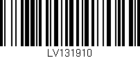 Código de barras (EAN, GTIN, SKU, ISBN): 'LV131910'