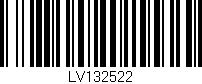 Código de barras (EAN, GTIN, SKU, ISBN): 'LV132522'