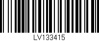 Código de barras (EAN, GTIN, SKU, ISBN): 'LV133415'