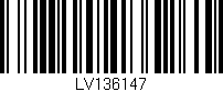 Código de barras (EAN, GTIN, SKU, ISBN): 'LV136147'