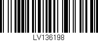 Código de barras (EAN, GTIN, SKU, ISBN): 'LV136198'