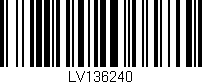 Código de barras (EAN, GTIN, SKU, ISBN): 'LV136240'