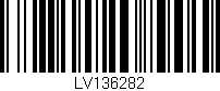 Código de barras (EAN, GTIN, SKU, ISBN): 'LV136282'