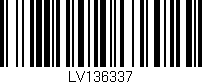 Código de barras (EAN, GTIN, SKU, ISBN): 'LV136337'