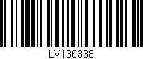 Código de barras (EAN, GTIN, SKU, ISBN): 'LV136338'