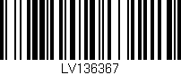 Código de barras (EAN, GTIN, SKU, ISBN): 'LV136367'
