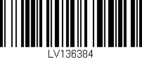 Código de barras (EAN, GTIN, SKU, ISBN): 'LV136384'