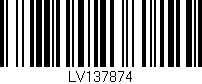 Código de barras (EAN, GTIN, SKU, ISBN): 'LV137874'