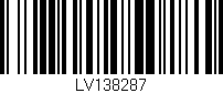 Código de barras (EAN, GTIN, SKU, ISBN): 'LV138287'