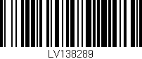 Código de barras (EAN, GTIN, SKU, ISBN): 'LV138289'