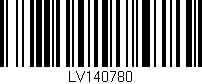 Código de barras (EAN, GTIN, SKU, ISBN): 'LV140780'