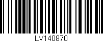 Código de barras (EAN, GTIN, SKU, ISBN): 'LV140870'