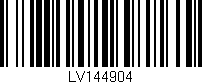 Código de barras (EAN, GTIN, SKU, ISBN): 'LV144904'