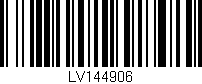 Código de barras (EAN, GTIN, SKU, ISBN): 'LV144906'