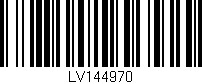 Código de barras (EAN, GTIN, SKU, ISBN): 'LV144970'