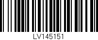 Código de barras (EAN, GTIN, SKU, ISBN): 'LV145151'