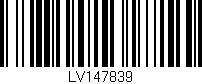Código de barras (EAN, GTIN, SKU, ISBN): 'LV147839'